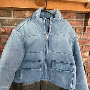 Gap Denim Puffer Jacket